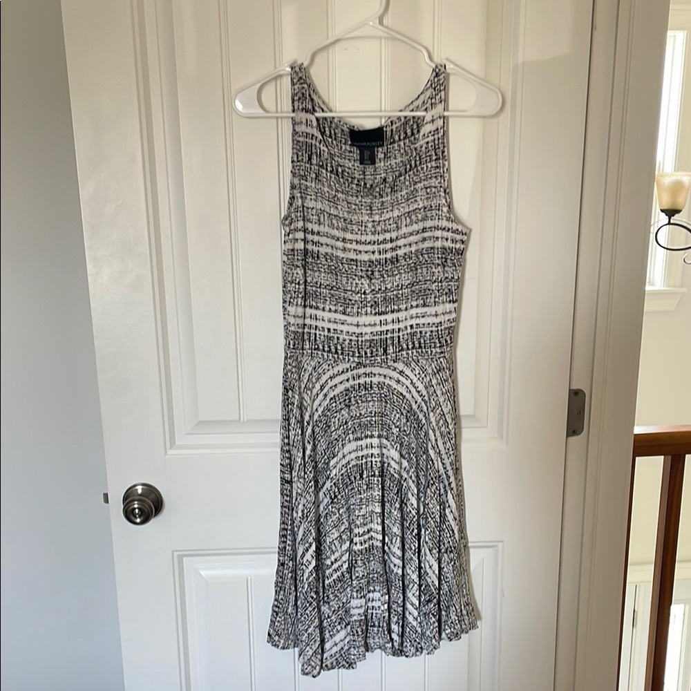 Cynthia Rowley Black and White Midi Dress